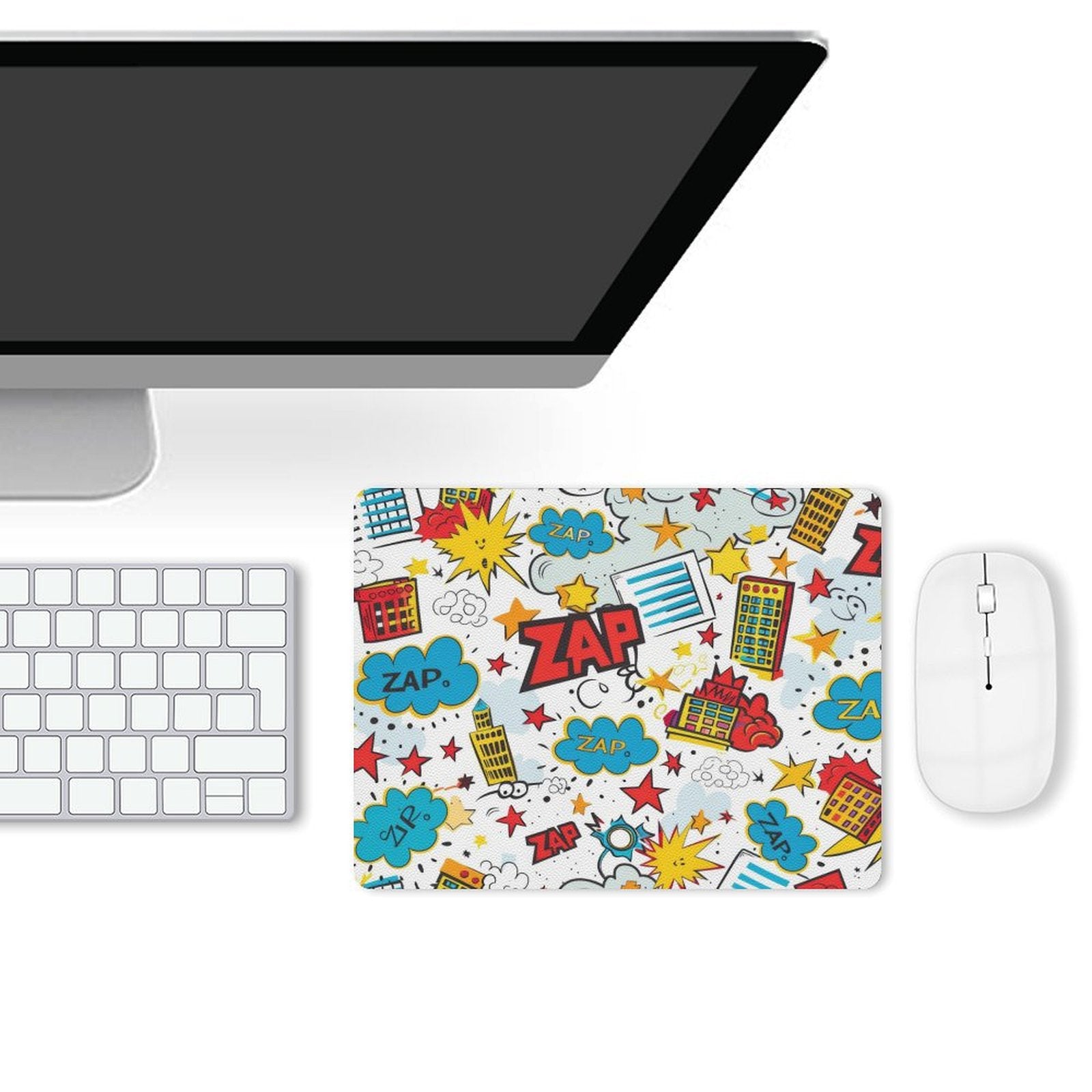 Comic Book Zap Leather Mouse Pad Leather Mouse Pad comic Printed Offshore