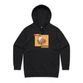 Coffee To The Rescue Women's AS Colour Hoodie Black Womens Hoodie Coffee Printed In Australia