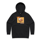 Coffee To The Rescue - Womens Hoodie Black Womens Hoodie Coffee Printed In Australia