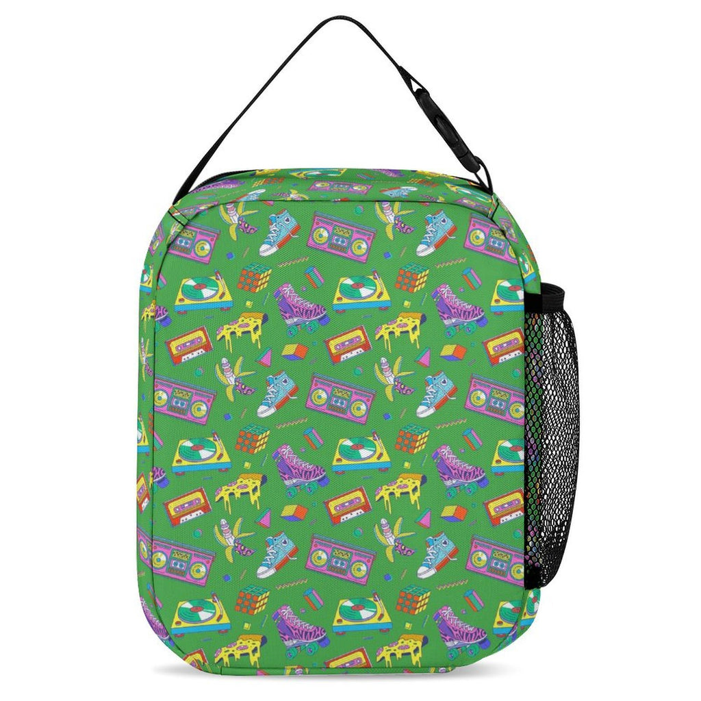 Bright 80's Backpack, Lunch Bag & Pencil Case Set