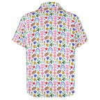 Rainbows And Butterflies Women's Short-Sleeve Button Up Shirt Women's Short-Sleeve Button Up Shirt animal Printed Offshore