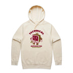 Retro TV, Technical Difficulties - Mens Hoodie Ecru Mens Hoodie Printed In Australia Retro Tech