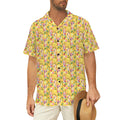 Tropical Fruit Drink Men's Short Sleeve Hawaiian Shirt Men's Hawaiian Shirt (New) Food Printed Offshore