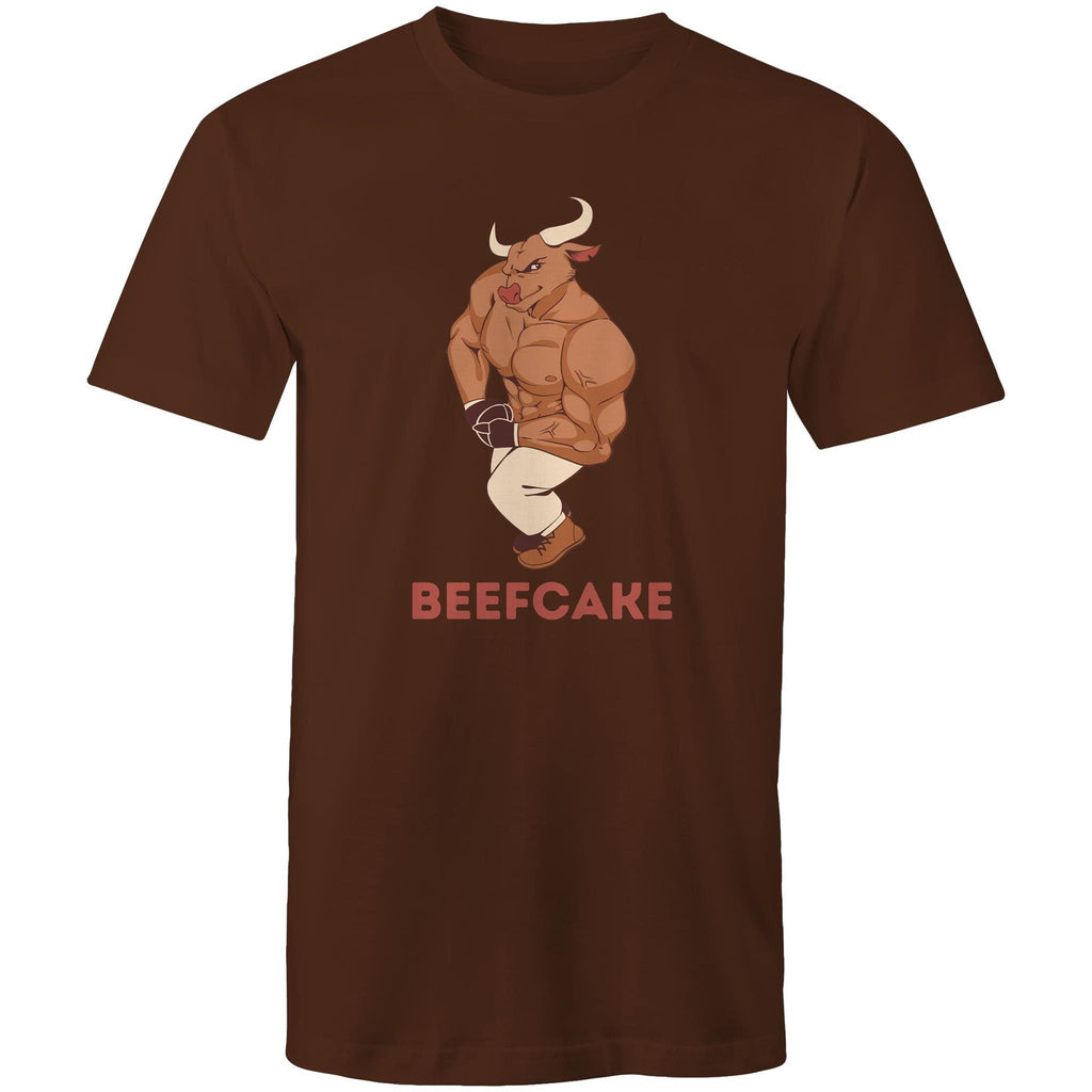 Beefcake - Mens T-Shirt Dark Chocolate Mens T-shirt Fitness Printed In Australia