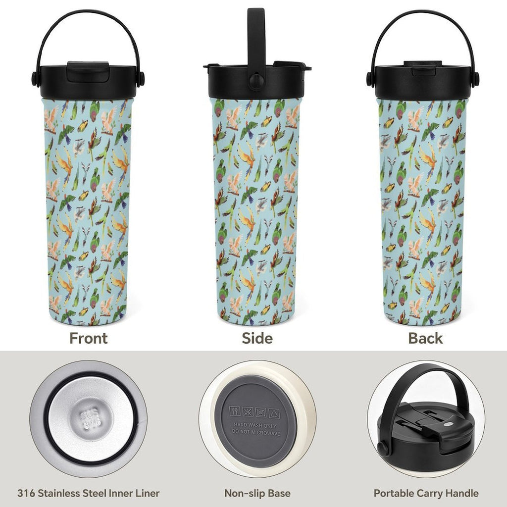 Parrots 20oz Tea Tumbler with Carry Handle