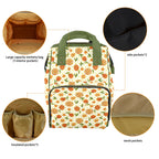 Graphic Floral Multi-Function Backpack, Nappy / Diaper Bag Multi-function Backpack, Nappy / Diaper Bag Plants Printed Offshore