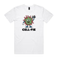Cell-fie Cell Selfie Men's AS Colour T-shirt White Mens T-shirt Printed In Australia Science