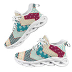 Nautical Patchwork Women's Twisted Sole Sneakers