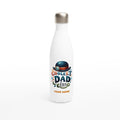 Personalise Coolest Dad Ever White 17oz Stainless Steel Water Bottle Default Title Personalised Water Bottle customise Dad Globally Fulfilled personalise
