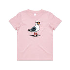 Seagull With Sunglasses And High Tops Kid's AS Colour T-shirt