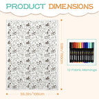 Puppy Time Colour Your Own Blanket 100×150cm