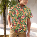 Vintage Hawaiian Floral Junior Kids Hawaiian Shirt