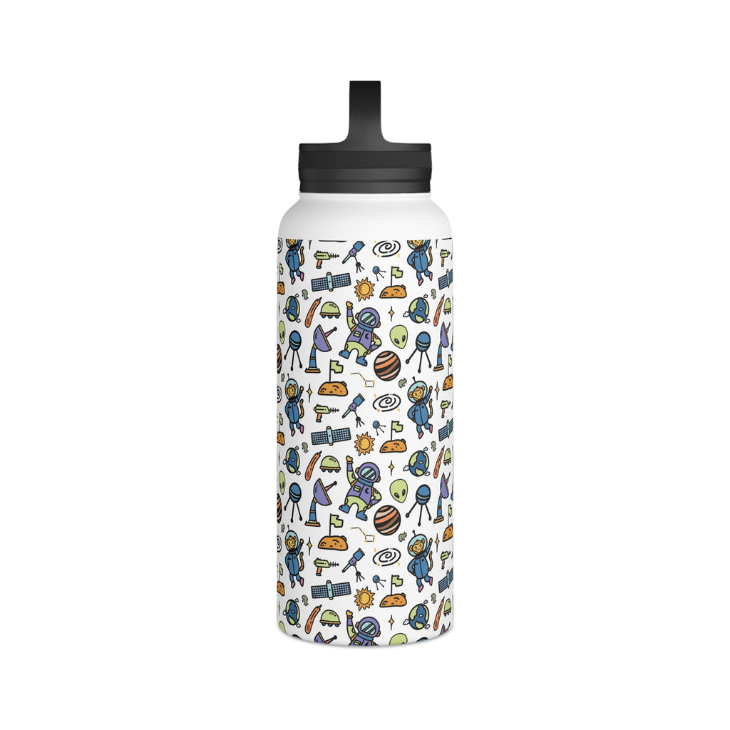 All About Space Stainless Steel Water Bottle, Handle Lid Stainless Steel Water Bottle With Handle Lid Globally Fulfilled Space