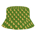 Rubber Ducks On Green Kids Bucket Hat black Kids Bucket Hat animal Printed Offshore