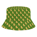 Rubber Ducks On Green Kids Bucket Hat black Kids Bucket Hat animal Printed Offshore