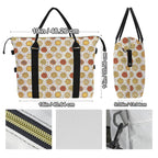 Round Pizzas On White Duffle Bag-Simple (Model 1715) Duffle Bag-Simple (1715)