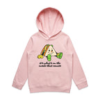 Sandwich, It's What's On The Inside That Counts - Kids Hoodie Pink Kids Hoodie Printed In Australia