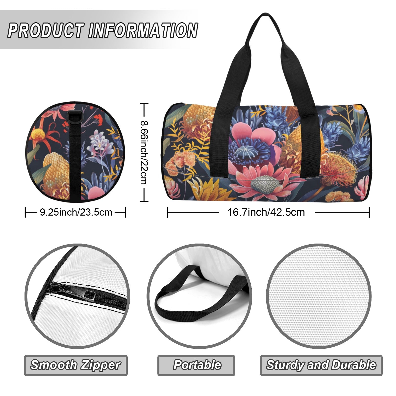 Australian Native Flora Duffle Bag Duffle Bag Printed Offshore