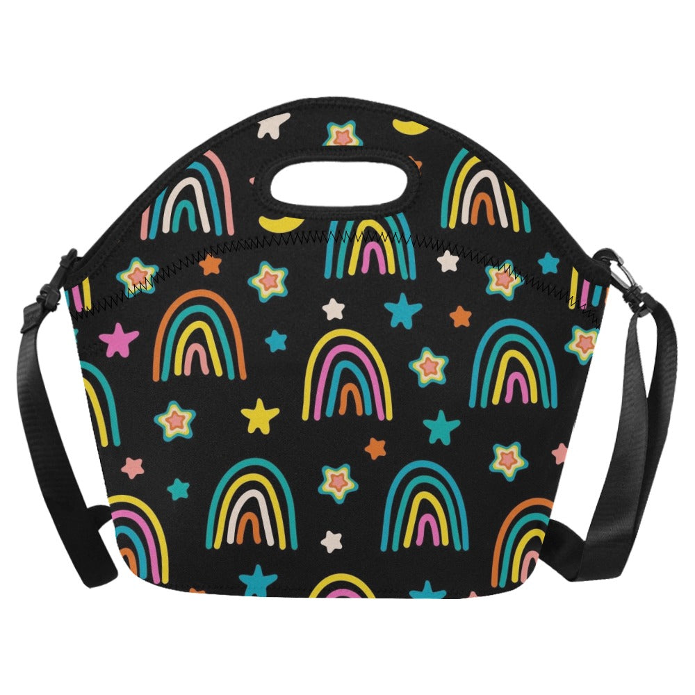 Rainbows - Neoprene Lunch Bag One Size Neoprene Lunch Bag Printed Offshore