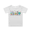 Science Characters AS Colour Baby T-shirt White Baby T-shirt Printed In Australia Science