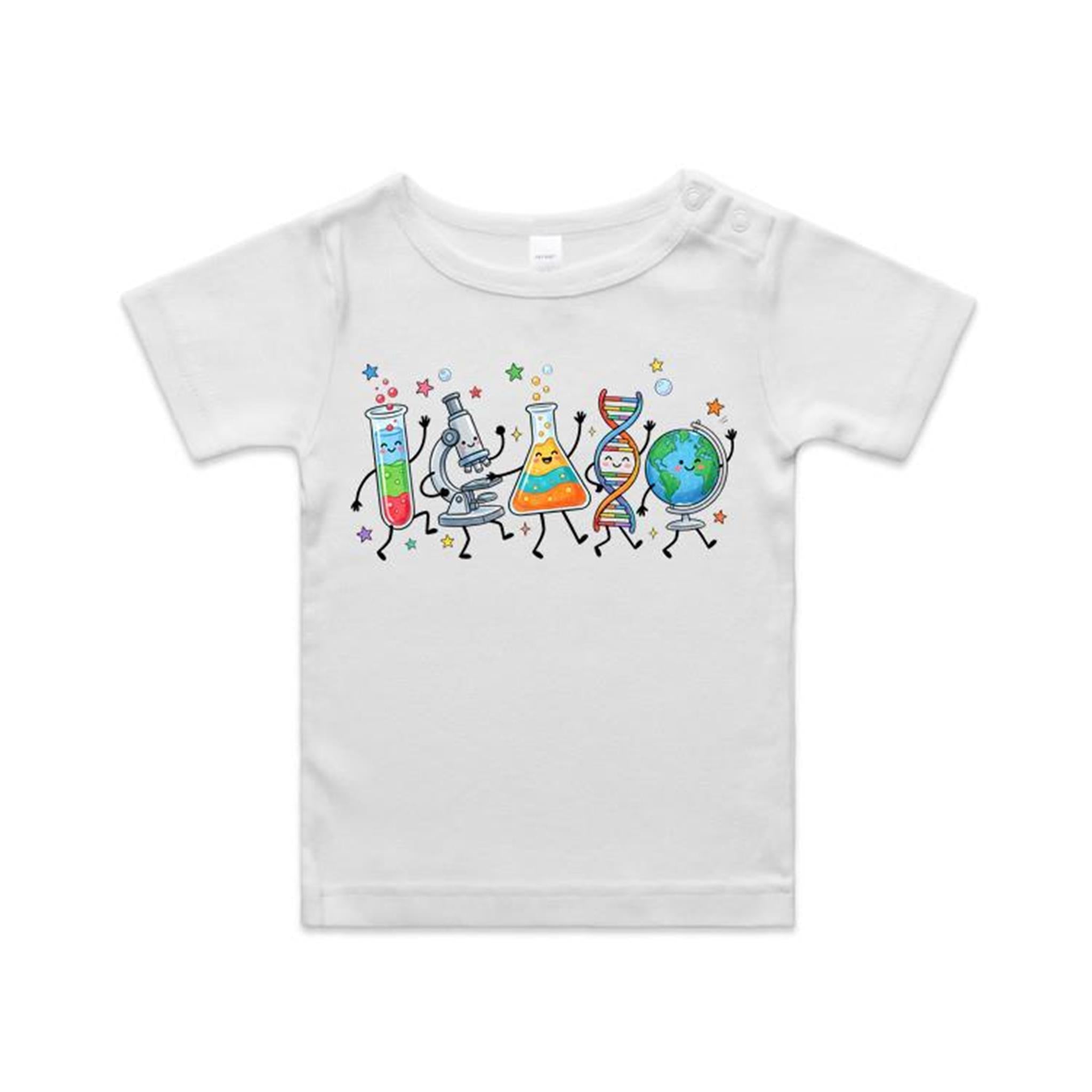 Science Characters AS Colour Baby T-shirt