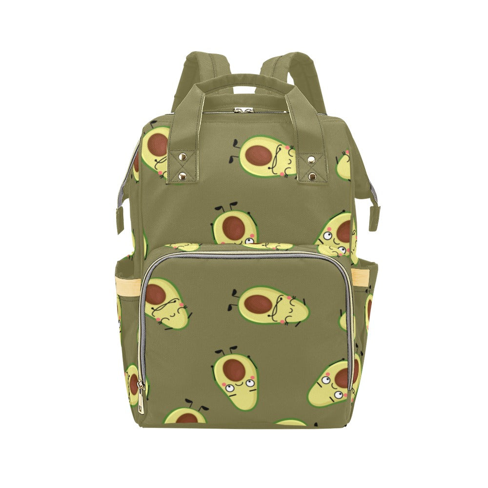 Avocado Characters - Multi-Function Backpack, Nappy / Diaper Bag