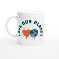 Love Our Planet - White 11oz Ceramic Mug Default Title White 11oz Mug environment Globally Fulfilled