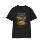 Live The Vintage Life, Car - Unisex Softstyle T-Shirt