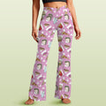Fast Food High Waist Crossover Tummy Control Flare Leggings 5XL High Waist Flare Leggings Food Printed Offshore