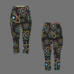 Atoms Women's High Waist Pocket Capri Yoga Leggings Women's High Waist Capri Yoga Leggings Printed Offshore