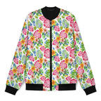 Bright Painted Tropical Men's Casual Zip‑Up Bomber Jacket