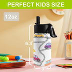 On The Road 12oz Kids Water Bottle with Straw Lid