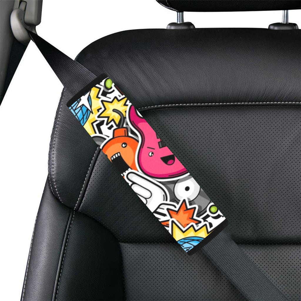 Sticker Music Car Seat Belt Cover 7''x10'' (Pack of 2) Car Seat Belt Cover 7x10 (Pack of 2) Music Printed Offshore