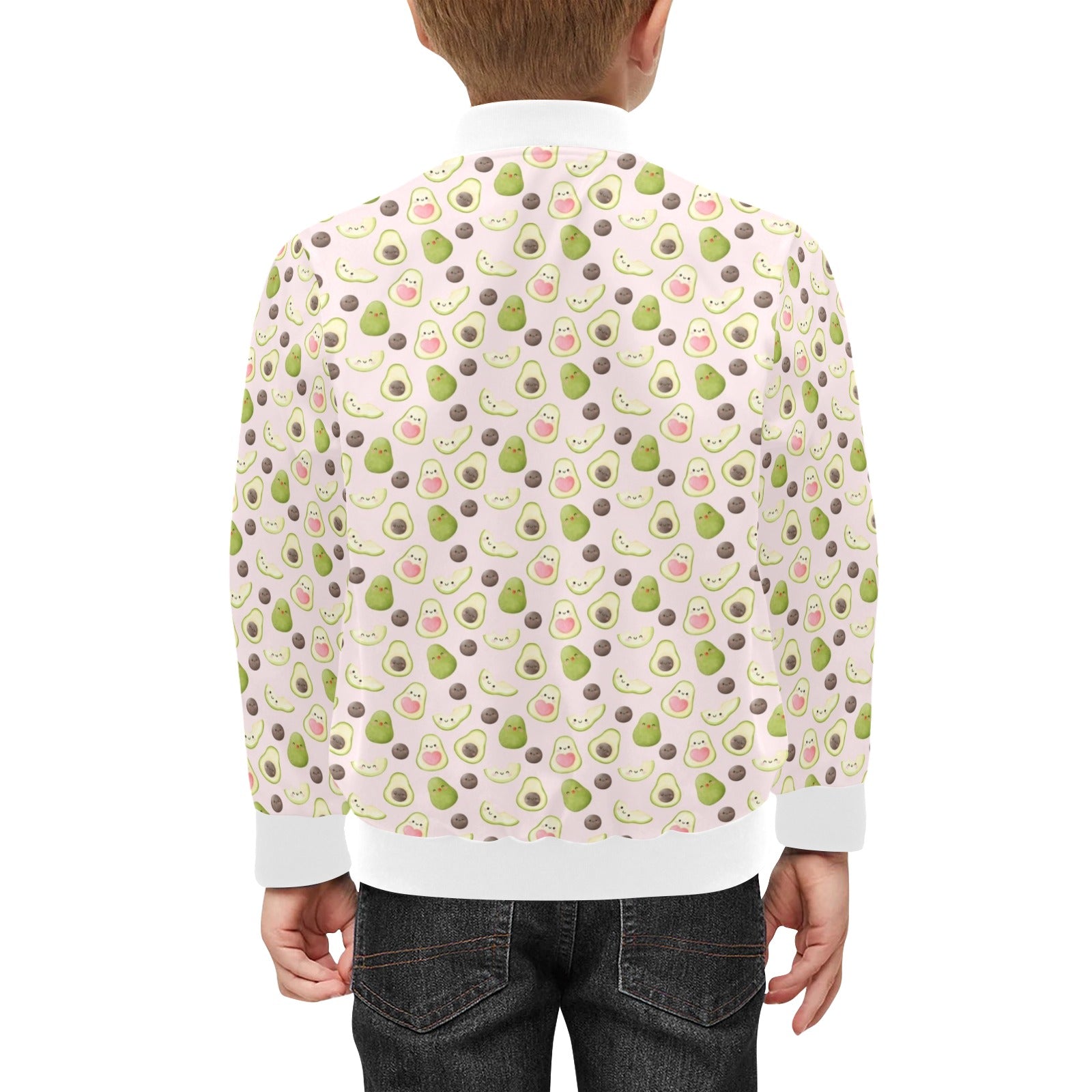Avocado Love Kids Bomber Jacket Kids Bomber Jacket Food Printed Offshore
