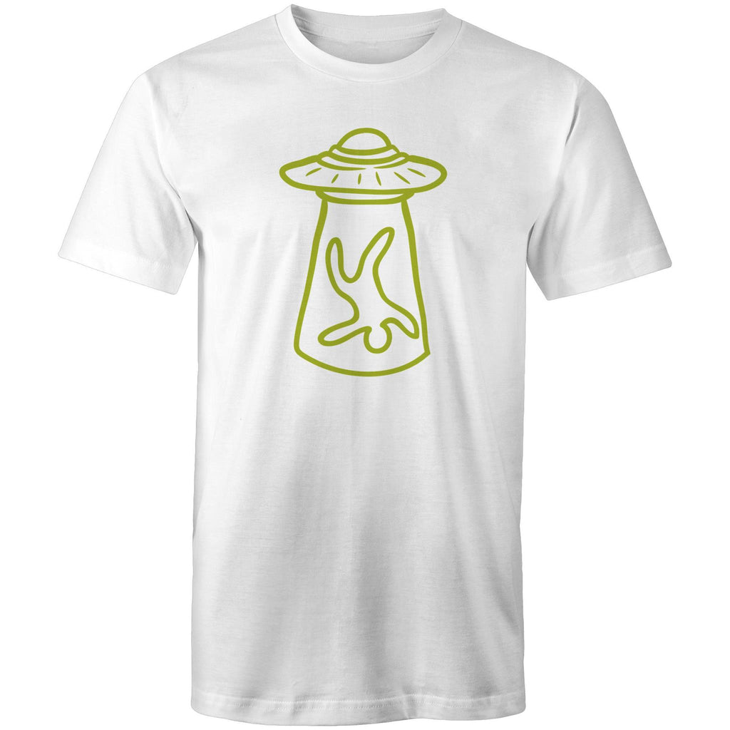 Alien Abduction - Mens T-Shirt White Mens T-shirt Printed In Australia Sci Fi