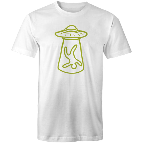 Alien Abduction - Mens T-Shirt White Mens T-shirt Printed In Australia Sci Fi