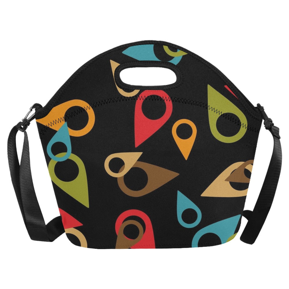 Where Am I - Neoprene Lunch Bag Neoprene Lunch Bag Printed Offshore