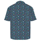 UFO's And Aliens Men's Crinkle Hawaiian Shirt