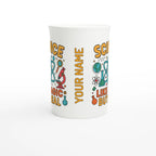 Personalised - Science, Like Magic But Real - White 10oz Porcelain Slim Mug Personalised Porcelain Mug Globally Fulfilled Science