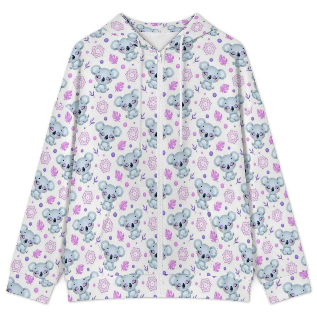Zen Koala Women's Full-Zip Hoodie