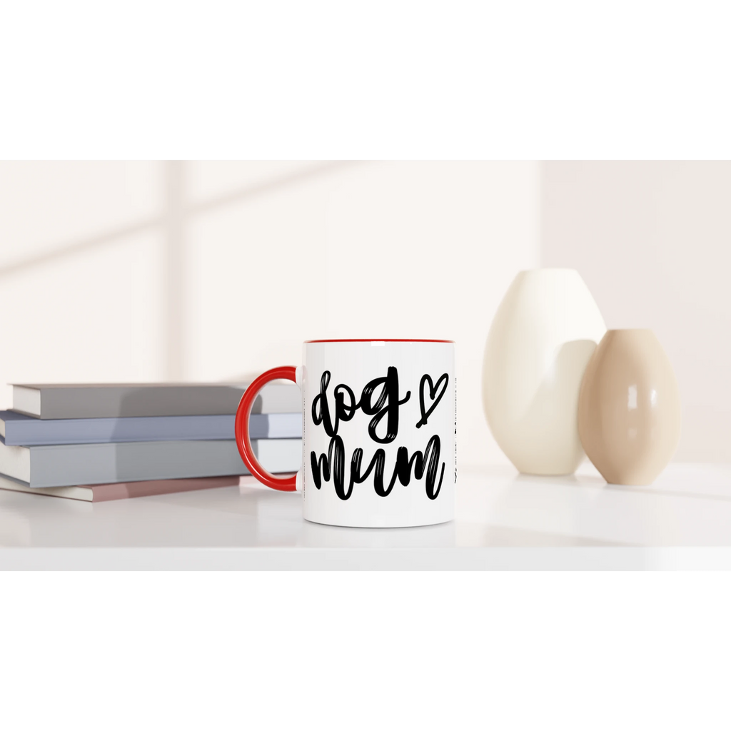 Personalised - Dog Mum - 11oz Ceramic Mug Personalised 11oz Mug animal customise Globally Fulfilled Mum personalise