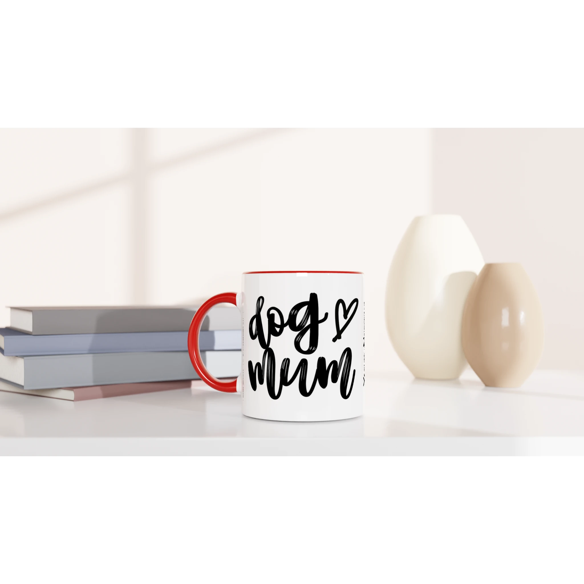 Personalised - Dog Mum - 11oz Ceramic Mug Personalised 11oz Mug animal customise Globally Fulfilled Mum personalise