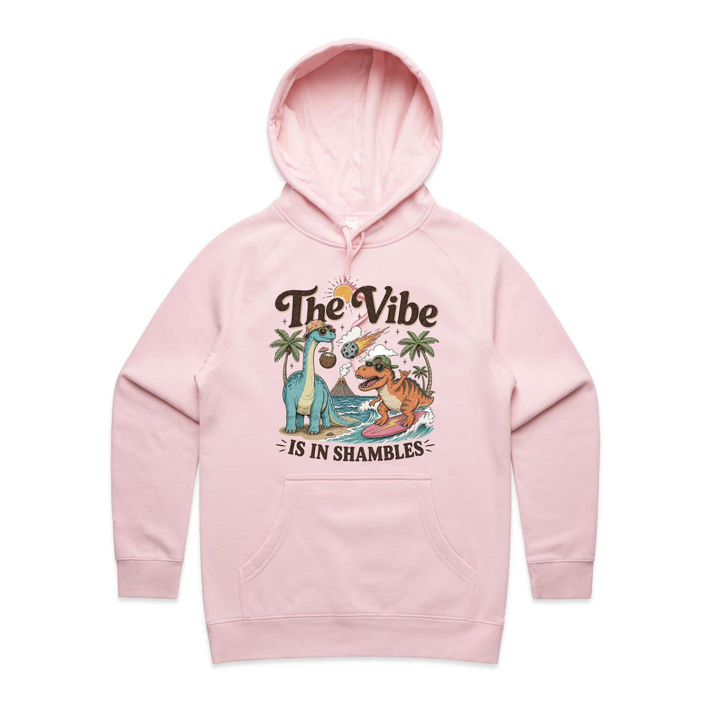 Dinosaurs The Vibe Is In Shambles Women's AS Colour Hodie