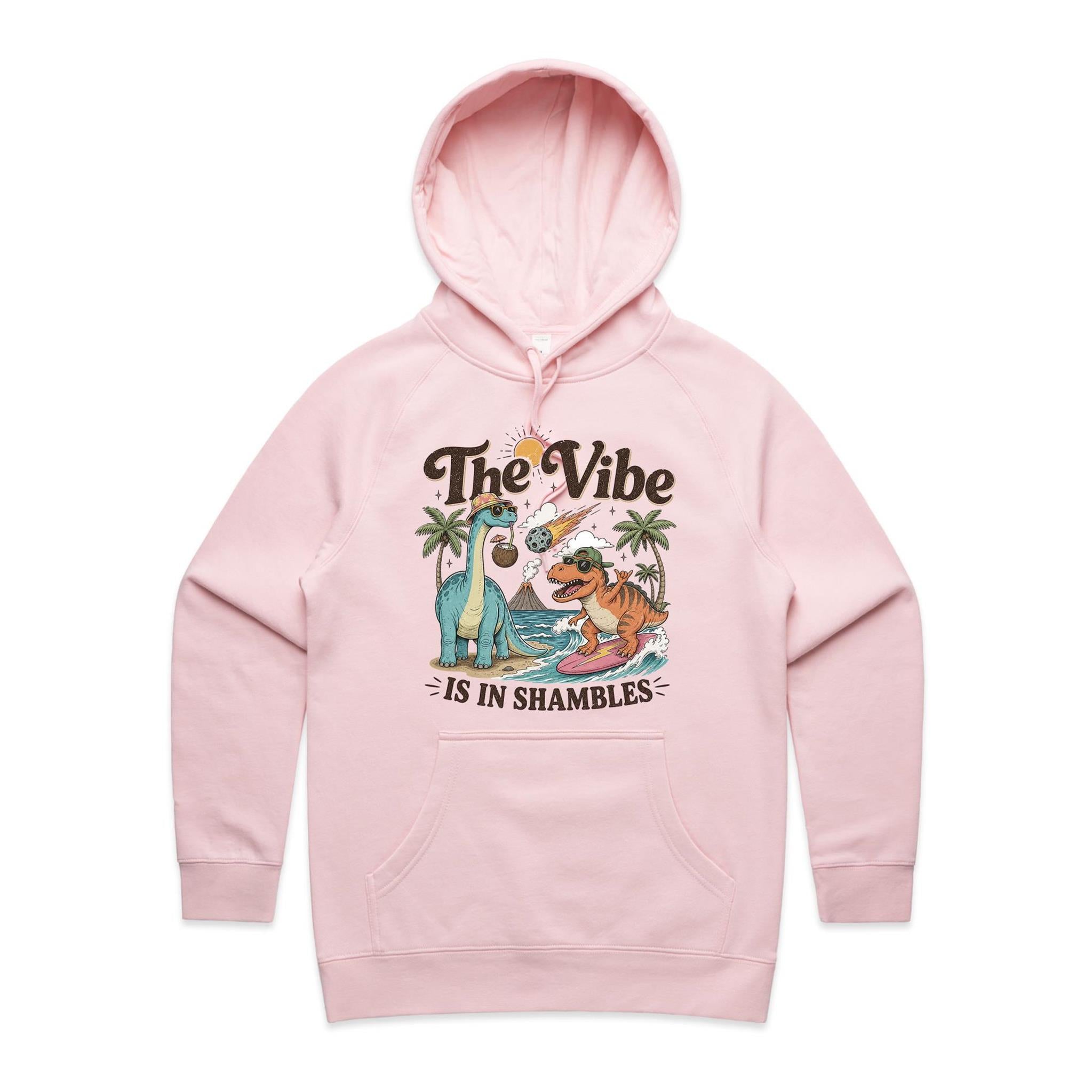 Dinosaurs The Vibe Is In Shambles Women's AS Colour Hodie