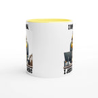 I Don't Know, I Just Work Here, Duck - White 11oz Ceramic Mug with Colour Inside Colour 11oz Mug animal Globally Fulfilled Work