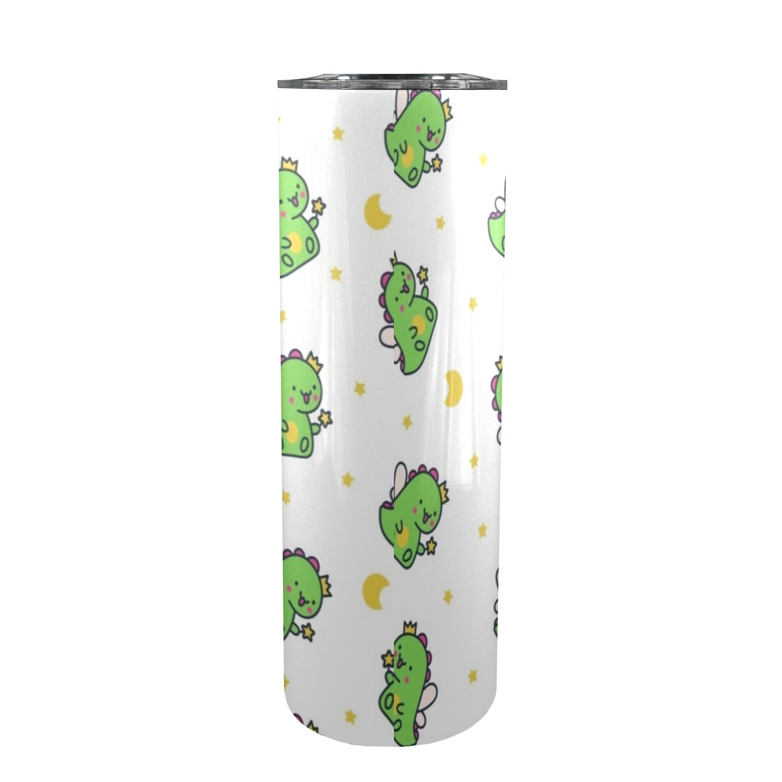 Dinosaur Fairy - 20oz Tall Skinny Tumbler with Lid and Straw