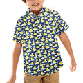 Rubber Ducks On Dark Junior Kid's Hawaiian Shirt 6-7Y Junior Kids Hawaiian Shirt 2-7 animal Printed Offshore
