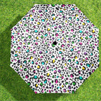 Animal Print In Colour - Semi-Automatic Foldable Umbrella (Model U12) Semi-Automatic Foldable Umbrella (U12)