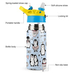 Penguin Love - Little Kids Water Bottle Little Kids Water Bottle animal Love Printed Offshore