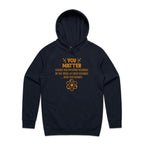 You Matter, Physics Pun - Mens Hoodie Navy Mens Hoodie Printed In Australia Science